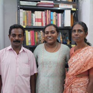 Sreeja JS with parents